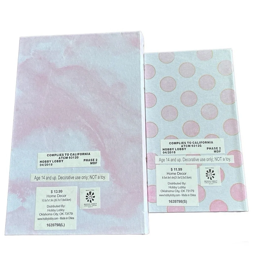 Hobby Lobby Storage Book Boxes Decorative Set of Two Hidden Memories Pol… - Picture 10 of 10